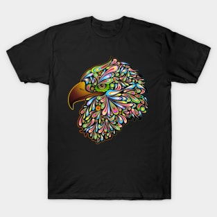 Eagle Psychedelic Art Portrait T-Shirt